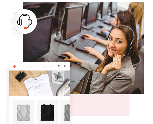 E-commerce websites support